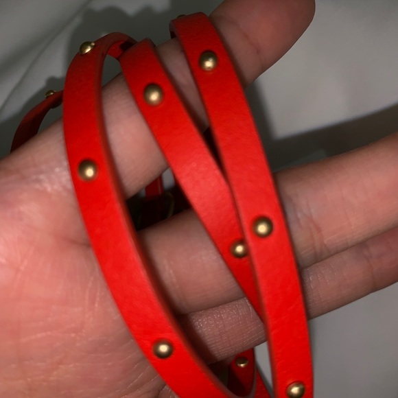 NWT Red Tory Burch Studded Bracelet - Picture 3 of 6